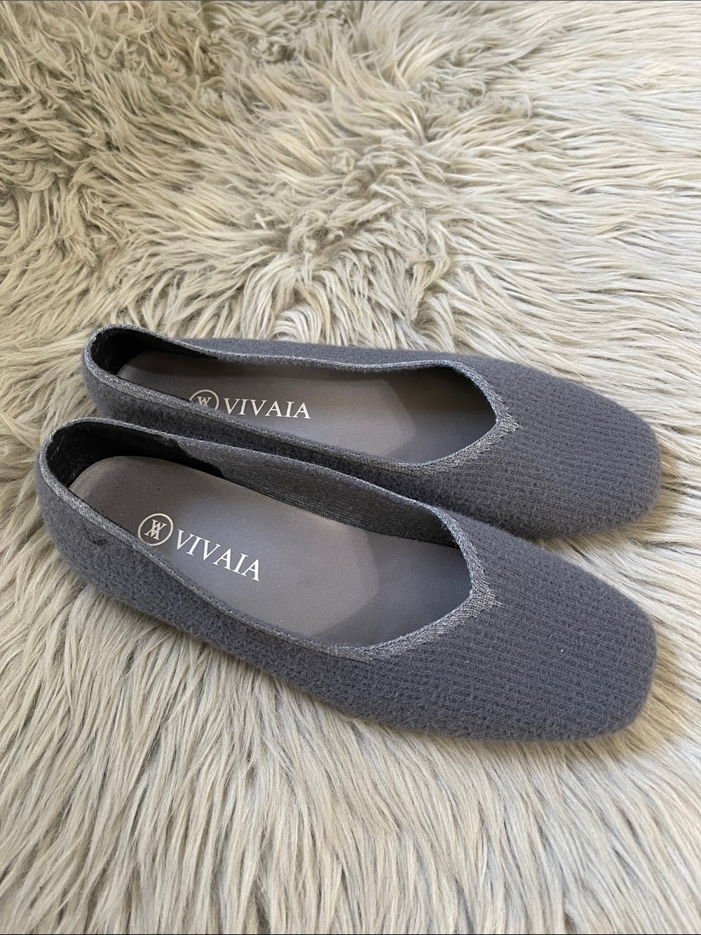 VIVAIA Gray Knit Ballet Flats — Lightweight Everyday Comfort - Picture 2 of 3